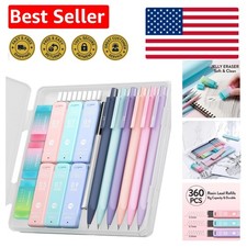 Adorable 6-Piece Pastel Mechanical Pencils with 360 Lead Refills for Artists