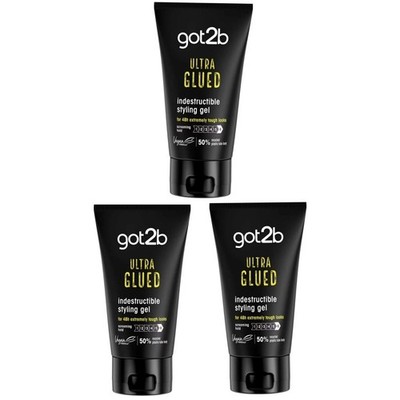 got2b Ultra Glue Styling Gel für Kanten / Expert Edge Control 150ml.(3er Pack)