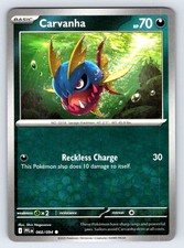 Carvanha 060/094 Common Phantasmal Flames Pokemon Heavily Played