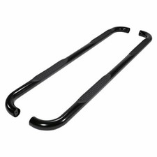 TrailFX A0055T Steel Round Nerf Bar Side Step Trucks Black Powder-Coated