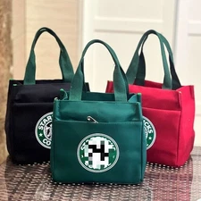 2024New Starbucks- Canvas Tote Handy Lunch Bag Eco-friendly Tote Shopping Bags
