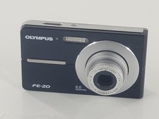 Olympus FE-20 8MP Digital Compact Camera Black New Battery /No Charger / Working