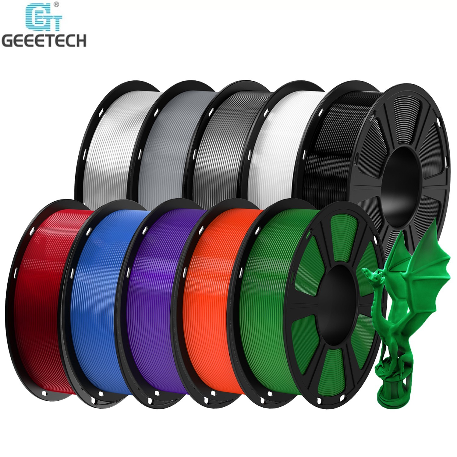 Geeetech filamento PETG 1 kg 1,75 mm filamento rigido ad alta resistenza PETG stampante 3D DE