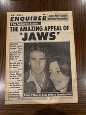 National Enquirer July 29 1975 Appeal Of Jaws!!!!! Very Very Rare Issue!!!!