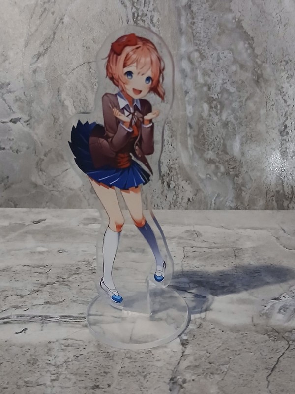 Doki Doki Literature Club Sayori Acrylic Stand Figure Anime Collectible 