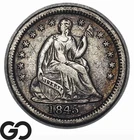1845 Seated Liberty Half Dime, Choice XF++/AU