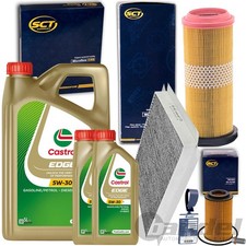 SCT  INSPEKTIONSPAKET+CASTROL 5W30 &Ouml;L passend f&uuml;r MERCEDES W/S203 CL203 CLK 209