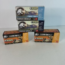 Jurassic World Minis 3 Series 1 and 1 Series 3 New Unopened Blind Boxes Lot of 4