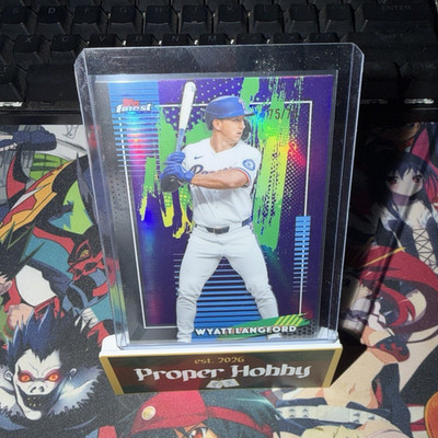 Topps Finest 2026 Wyatt Langford Texas Rangers 75/75 #67