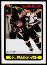 1990-91 O-Pee-Chee Igor Larionov #359 RC Rookie Vancouver Canucks