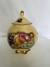 Aynsley Orchard Bonbonglas mit Golddeckel Bon...