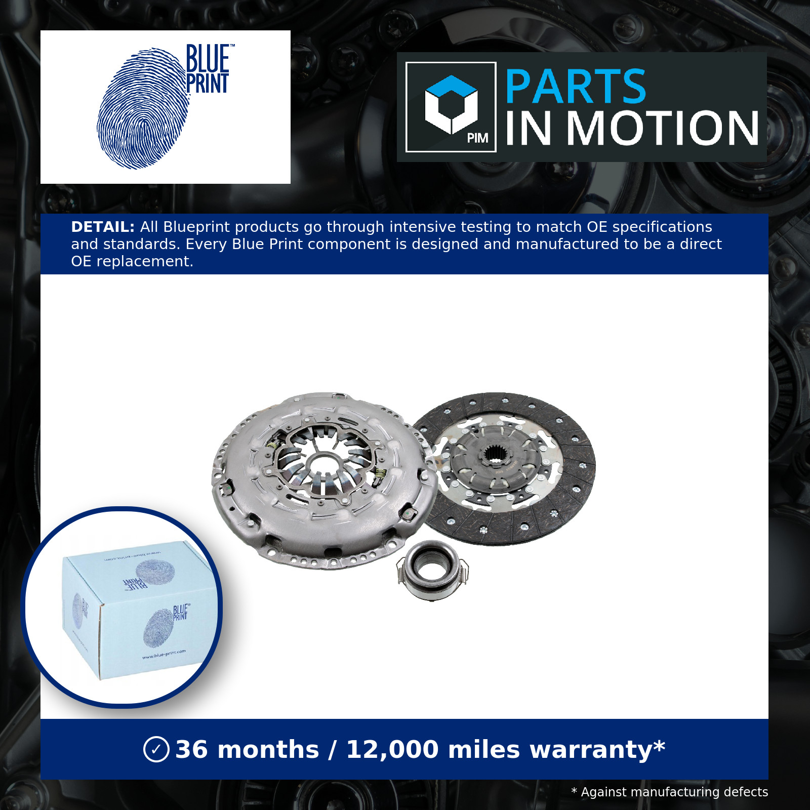 Clutch Kit 3pc (Cover+Plate+Releaser) fits TOYOTA COROLLA E15 2.0D 09 to 14 New