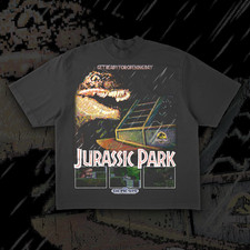 Jurassic Park SEGA Genesis Vintage T-Shirt 90s Retro Movie Gaming Tee