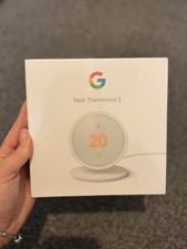 Google Nest Thermostat E White Smart Thermostat