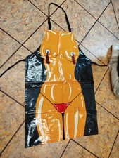 Vintage DODO Designs Novelty Apron PVC coated Oilcloth BIKINI / TASSELS 