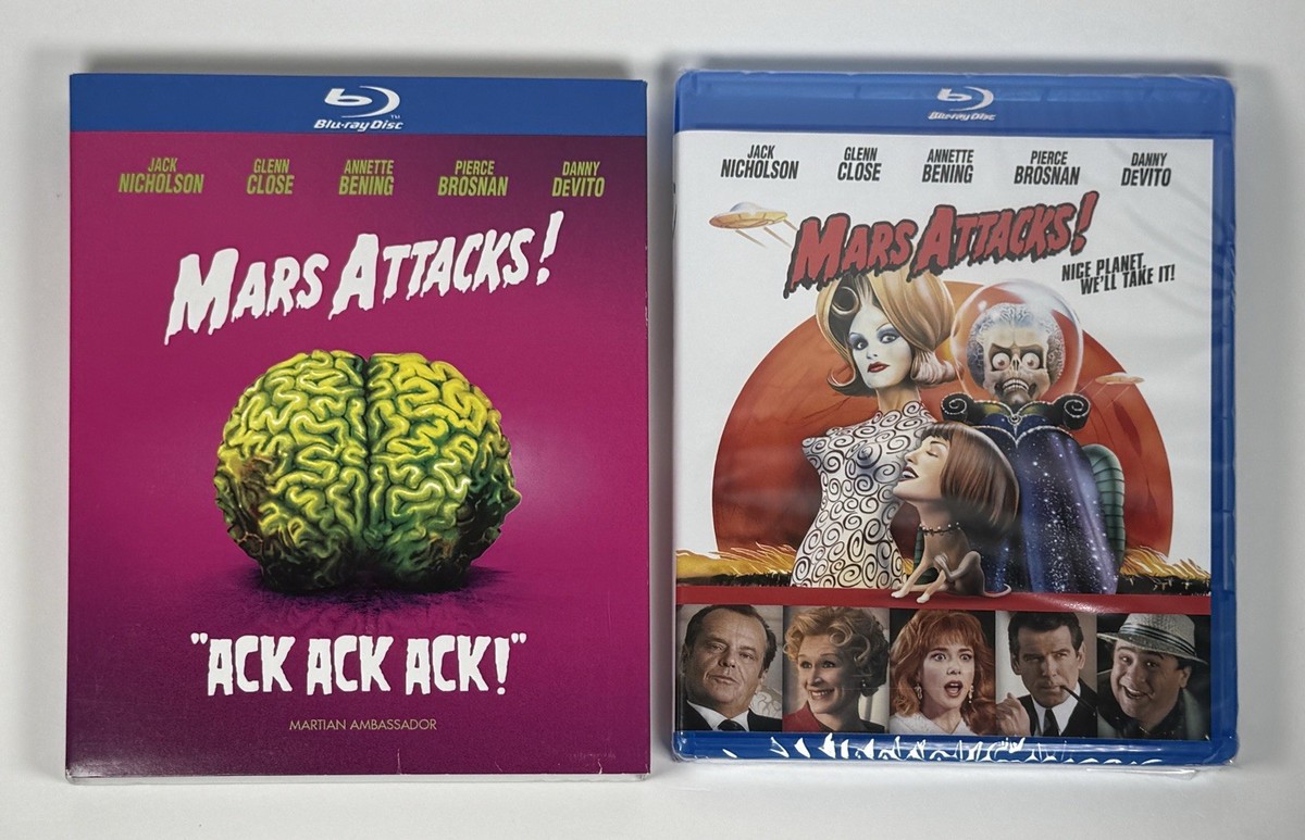 Mars Attacks! (Blu-Ray, 1997) with rare OOP slipcover | eBay
