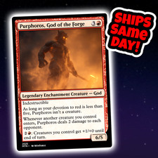 Purphoros God Of The Forge - Custom Art Magic: The Gathering Playtest Card