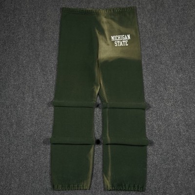 Vintage 80s Michigan State Champion Reverse Weave Sun Faded Sweatpants Large
