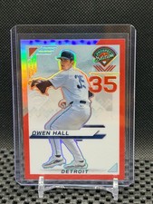 Owen Hall 2025 Prospect Edition Holo Prospect Ticket - Red #128/199 - #90 Tigers
