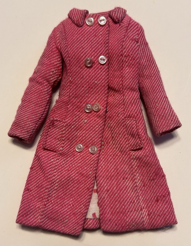Vintage Barbie Francie Shoppin' Shopping Spree #1261 Coat Only 1966 TLC See PICS