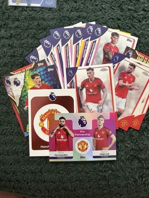 Topps / Topps Chrome Premier League Manchester United Bundle With Inserts & Crest