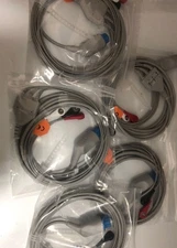 5pcs/Lot GE Datex Ohmeda ECG EKG Cable 3leads Compatible AS/3 CS/3