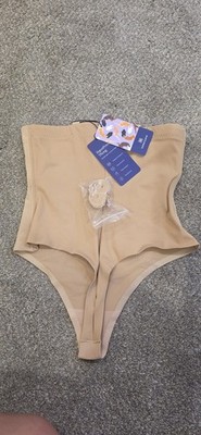 Honeylove SuperPower Thong High-Waisted Seamless Shapewear Beige Size M