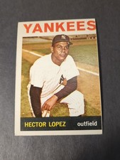 1964  Hector Lopez #325 Topps Baseball Card MISCUT (MC) FREE SHIPPING