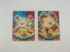 Pokemon Topps Mankey #56 & Primeape #57 Non Holo Near Mint Cards Bundle