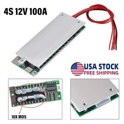 4S 12V 100A Protection Circuit Board Lifepo4 Bms 3.2V With Balanced Ups Inverter