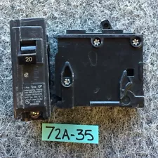 Siemans Q120 Breaker 20 Amp Single Pole 120 Volt Plug In Breaker Lot of (2)