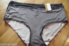 2 pr Navy Pattern Adrienne Vittadini Brief Panties NEW 2X 28 NWT