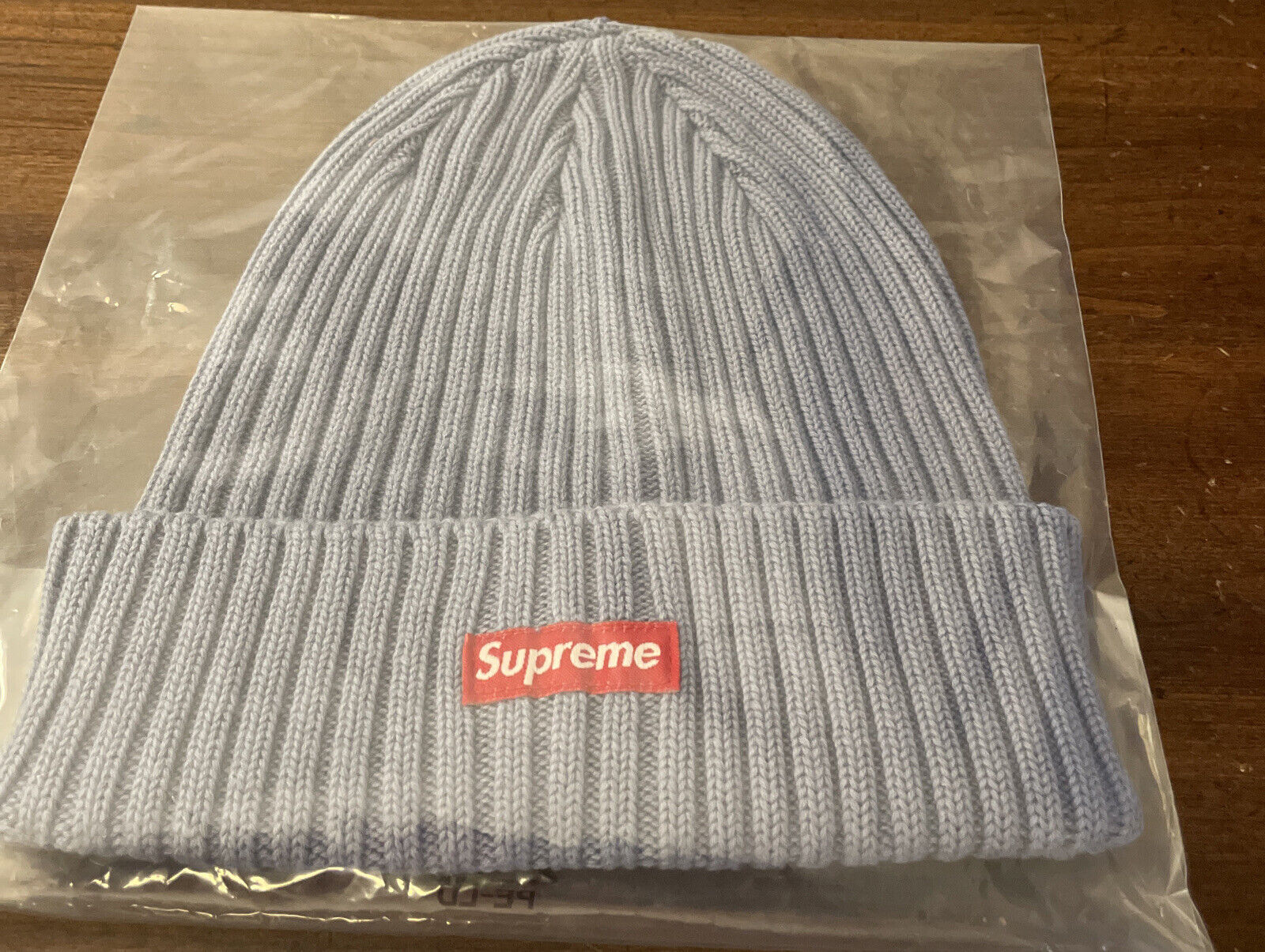 Supreme Overdyed Ribbed Knit Beanie - Blue for Men