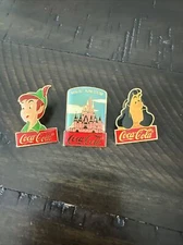 Coca-Cola Disney Magic Kingdom Pin 15th Anniversary + Captain Hook + Peter Pan