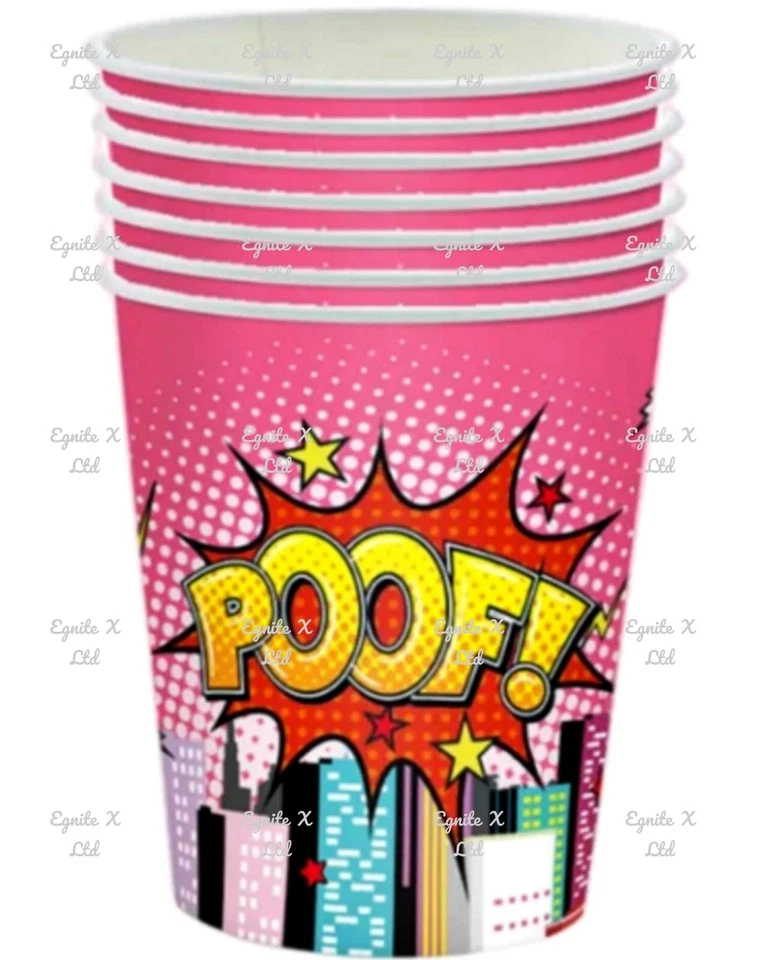 Suministros de vajilla, decoraciones y globos para fiesta de DC Super Girls - Supergirl Foto 2 de 4