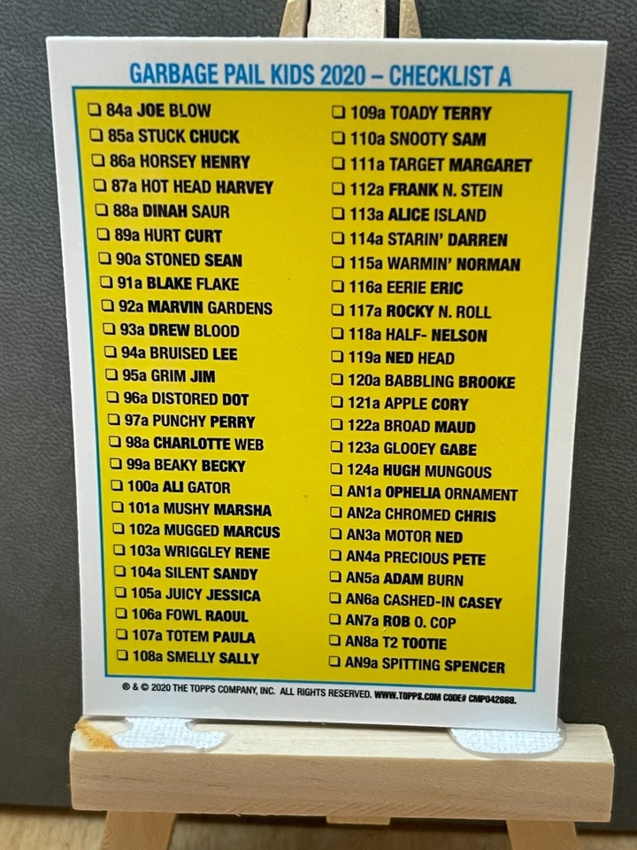 JOE BLOW 2020 Topps Garbage Pail Kids  Chrome Series 3 #84a - Image 2 of 2