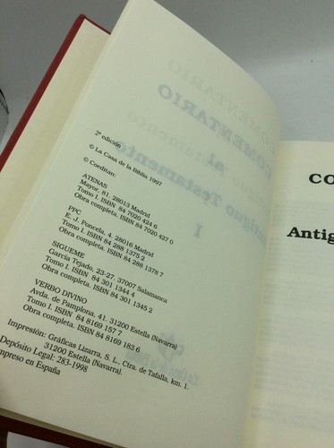 COMENTARIO AL ANTIGUO TESTAMENTO - 1997 - 2 vol - Spanish Biblical - Imagen 3 de 6