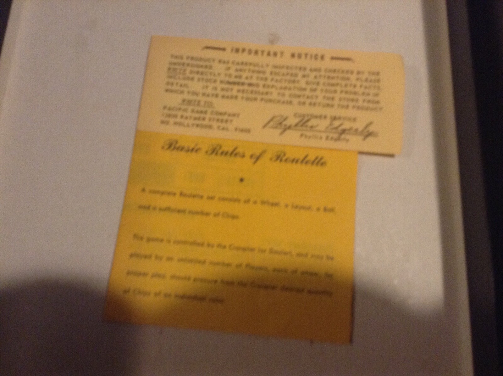 VINTAGE PLEASANTIME COMPLETE ROULETTE GAME NO.132. PACIFIC GAME CO. eBay