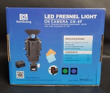 NanGuang LED Fresnel Light on Camera New in Box Model CN 8F