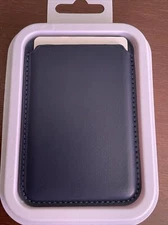 Navy Blue Adhesive Credit Card / Money  Holder Sleeves Pouches For Cellphones