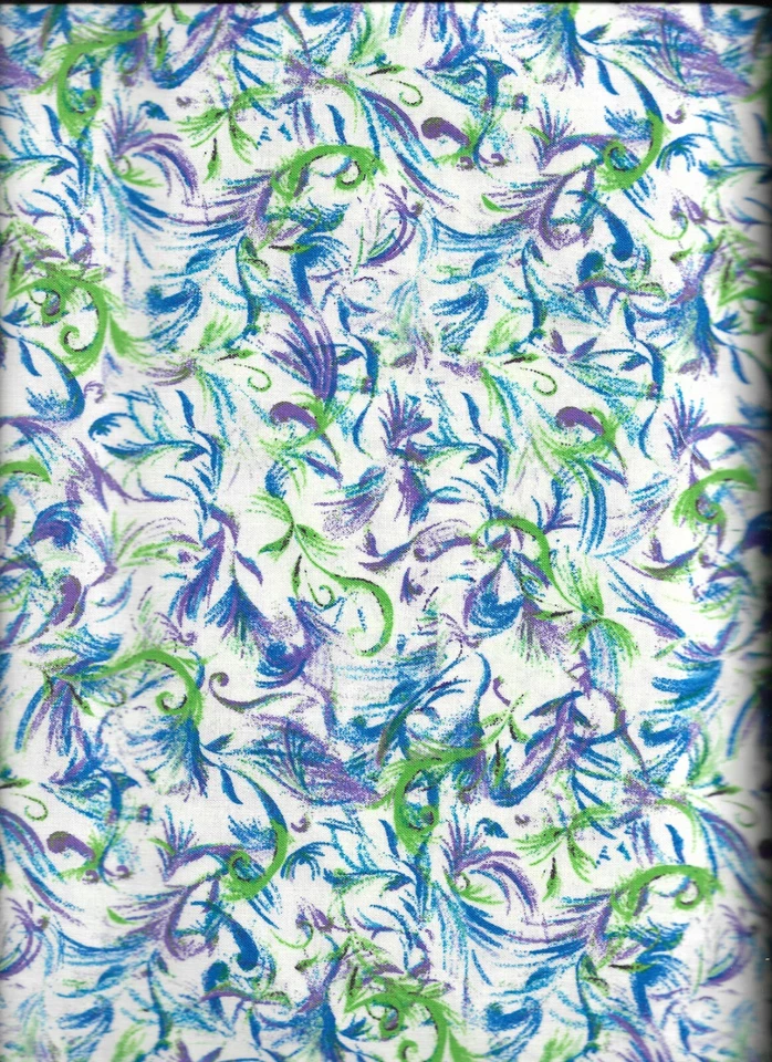 45" 100% cotton novelty fabric "whisp" by Choice Fabrics