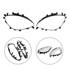 2X Headlight Lens Replacement Noir Trim Gaskets Pour 2005-2013 Corvette C6