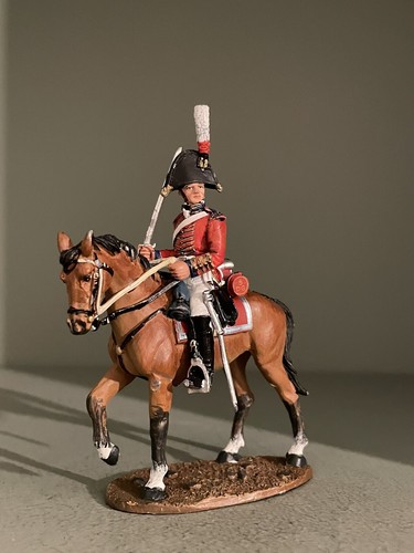 Del Prado Mounted Soldier British Officer 5th Dragoon Guards 1812.