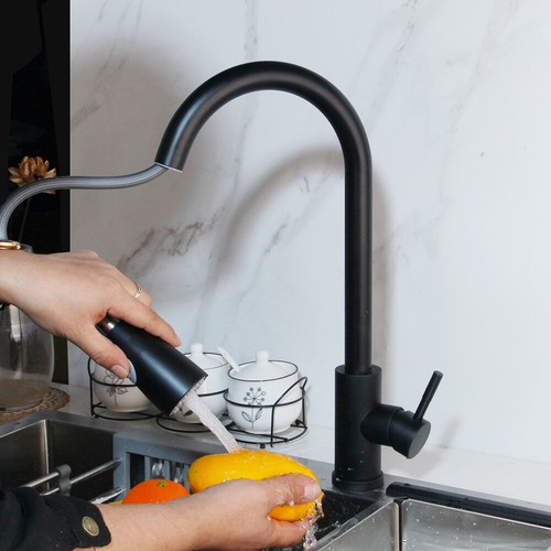 Black Bathroom Basin Sink Mixer Faucet Vintage 1 Handle Brass Tap - Picture 10 of 12