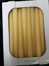  CANDELE CONICHE AVORIO CERE CERIMONIA LUMINI FIACCOLE PARTY FESTA DECORAZIONE 