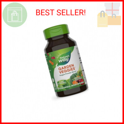 Nature's Way Garden Veggies, Veggie Powder Blend, 900 mg per 2-Capsule Serving, 