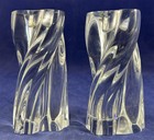 Vintage Baccarat Crystal Made in France Signed Odilion Candlestick Holders Pair — photo 1