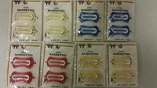 Vintage Kids Barrettes Plastic Slide Barrettes Multicolors Unique old Items 