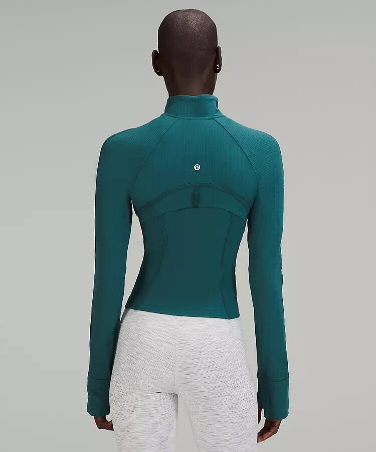 NWT Lululemon Ribbed Nulu Cropped Define Jacket Green Jasper NWT Lululemon Ribbed Nulu Cropped Define Jacket Green Jasper