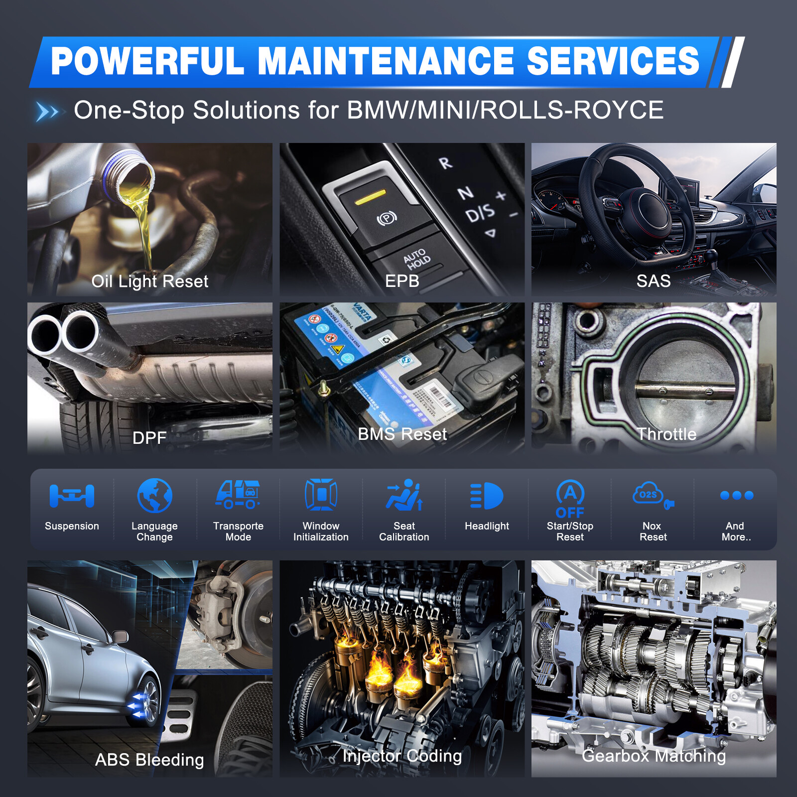 XTOOL IP500 For BMW For Mini OBD2 Scanner Full System Diagnostic ECU Coding Tool